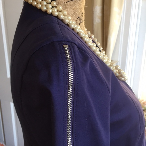 • NWT • $498 WORTH NY Purple Moon Scuba Style Jacket - Picture 10 of 16